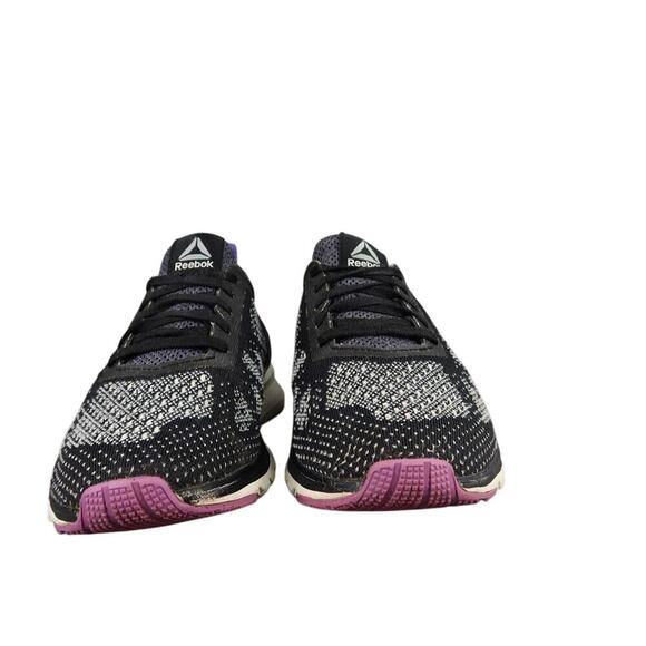 Reebok Shoes Womens 6 Athletic Trainer Running Print Smooth Clip UltraKnit Black - Picture 3 of 13